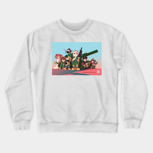 Column Promo Poster Crewneck Sweatshirt by RawBlinkProductions01